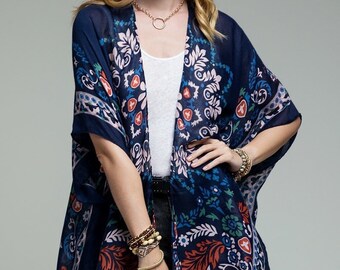 Polka Dot Summer Kimono Colorful Vibe