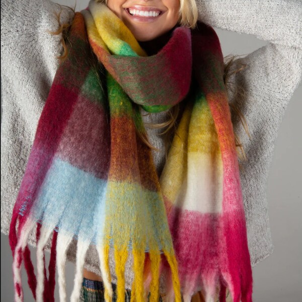 Blanket Scarf Fall Autumn Color