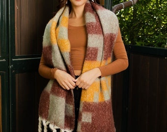 Brown Taupe Scarf Fall Autumn Winter
