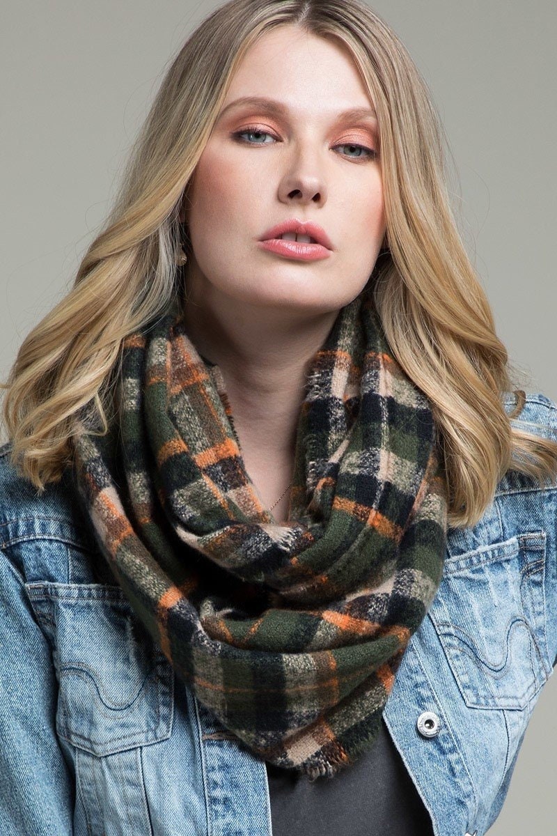 Blanket Infinity Scarf Infinity Blanket Scarf Blanket Scarf Etsy