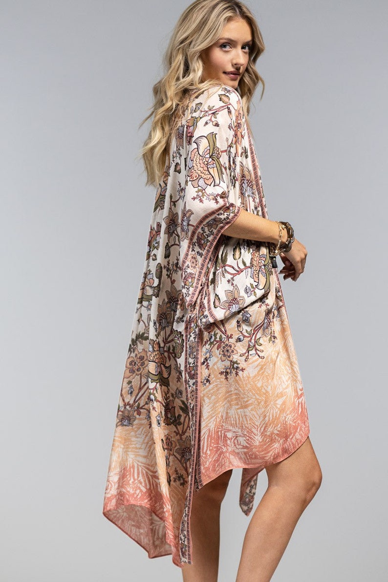 Black Tassel Kimono Cardigan image 6