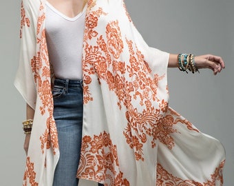 orange kimono jacket