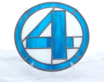Fantastic 4 Logo Stained Glass