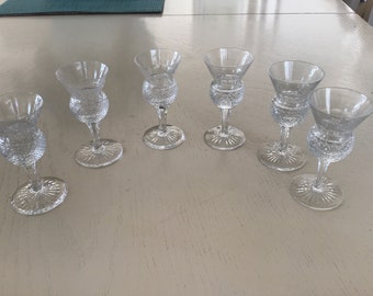 Edinburgh Crystal Thistle Plain - Set of 6 Cordial Glasses