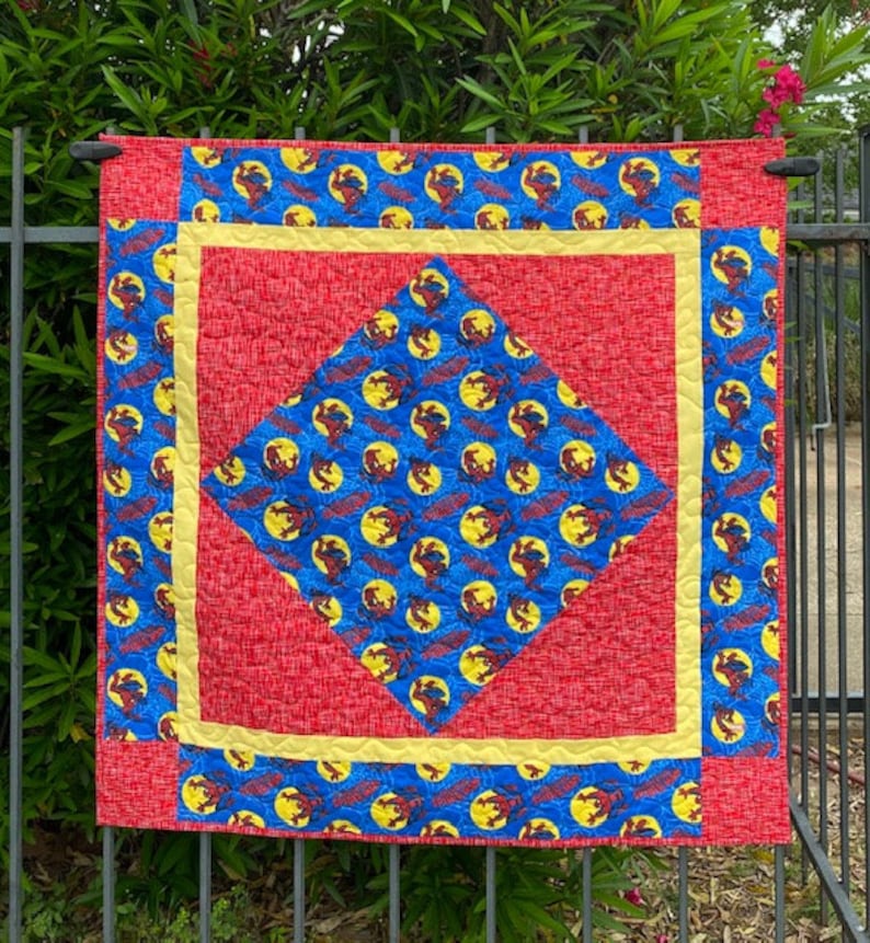 Amish Diamond Baby Quilt image 2