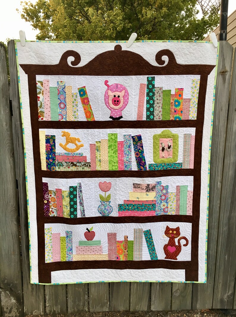 Novelty Bookcase Quilt Pattern PDF Etsy