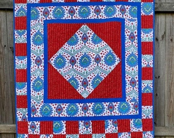 Amish Diamond Throw Quilt Pattern