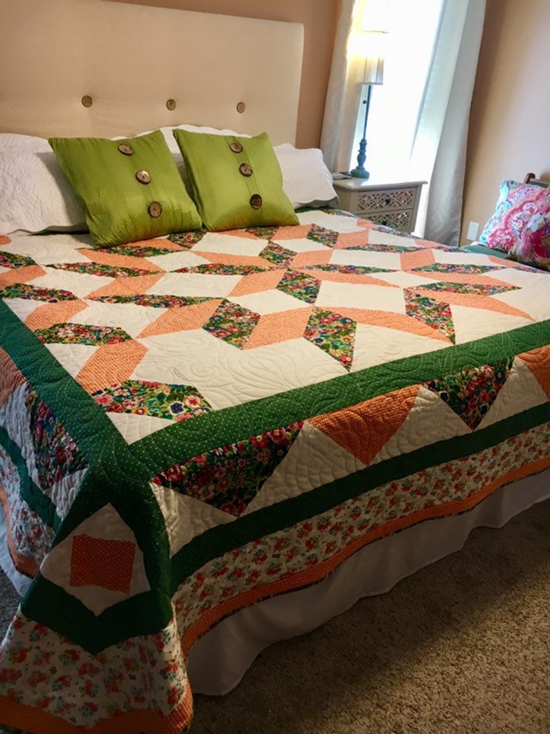 Carpenter Star King Size Quilt Pattern Etsy