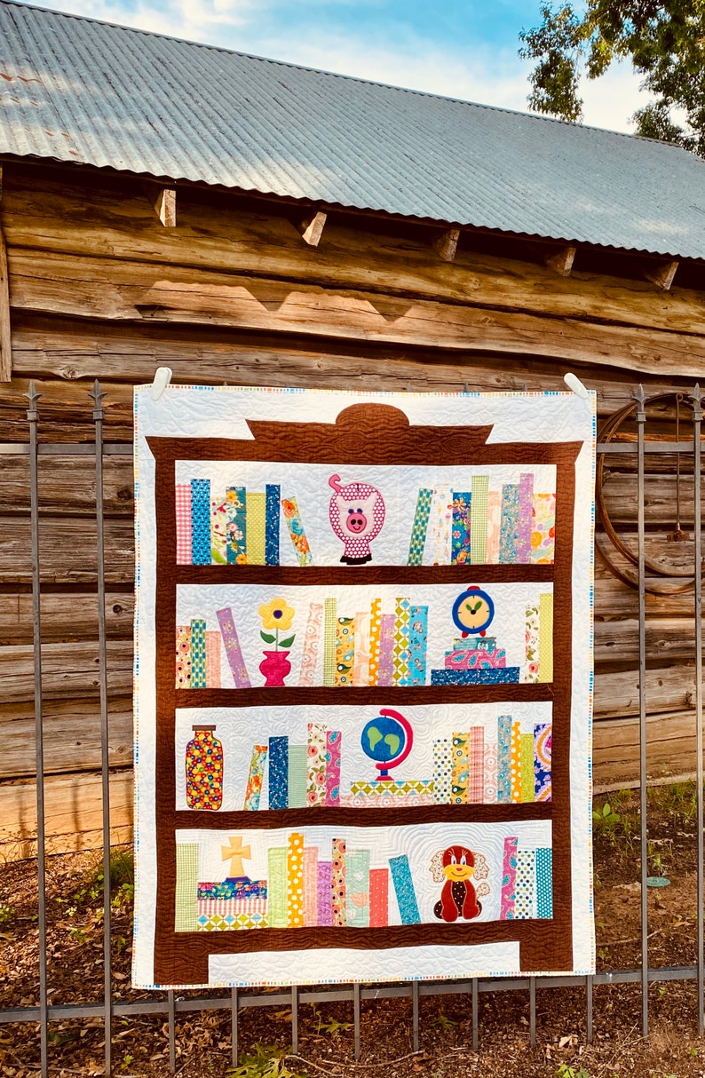Novelty Bookcase Quilt Pattern PDF Etsy Canada