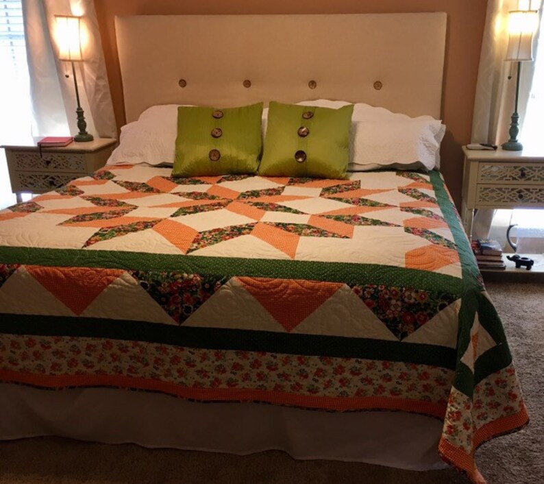 Carpenter Star King Size Quilt Pattern Etsy