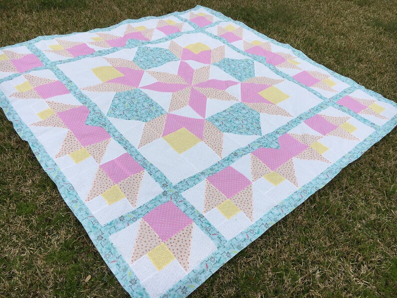 Tulip Rose of Sharon Quilt Pattern | Etsy