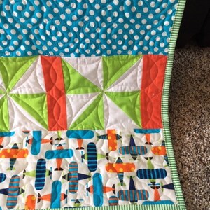 Airplane in Clouds Baby Quilt Pattern - Etsy