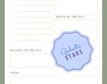 printable daily planner etsy