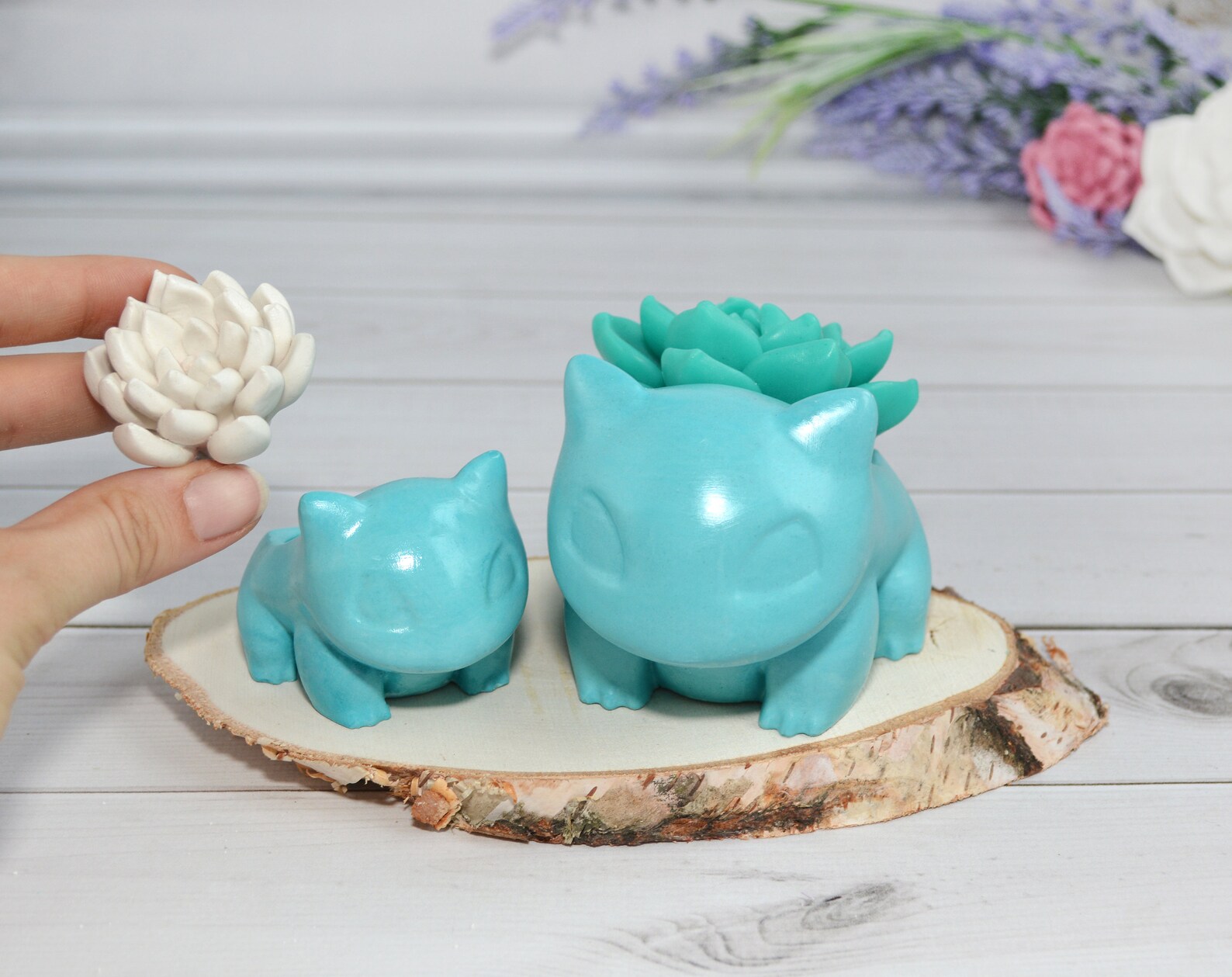 Bulbasaur planter Faux Succulent Pokemon plant pot 22 Etsy