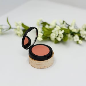 Ana Carttori Dusty Rose Powder Blush – 75% Organic, Vegan, Gluten-Free, Non-GMO, Made in USA,Natural Soft Shades,Skin-Nourishing Ingredients