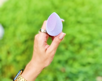 Samt Lila Make-up Misch-Schwamm - Weich, Vegan, Grausamkeiten, hohe Qualität, makellos, Grundlage, BB-Creme, Schönheits-Werkzeug, umweltfreundlich