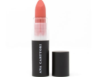 Veganer Lippenstift - Strahlende Rose / Veganes Make-up, Grausamkeitsfreies Make-up, Glutenfreies Make-up, Veganer Lippenbalsam, Bio-Lippenbalsam