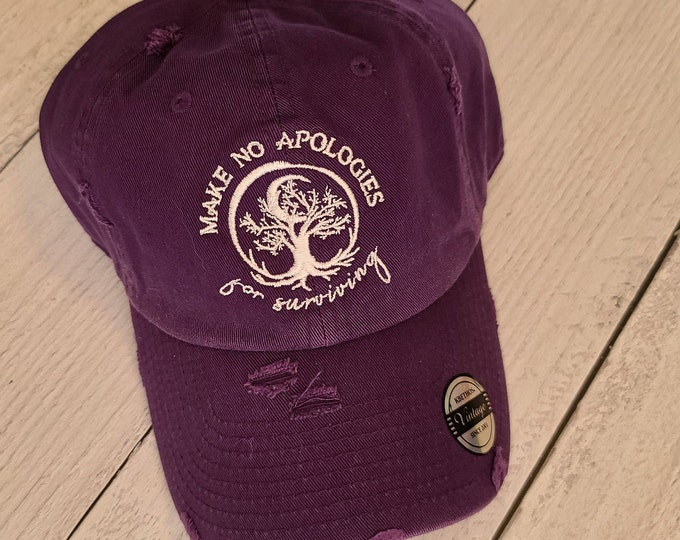 CUSTOM ORDER Baseball Cap with Make No Apologies Logo