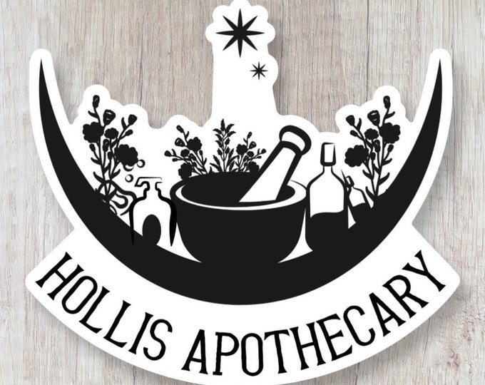 Hollis Apothecary Vinyl Sticker