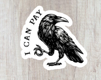 Badb Crow Vinyl Sticker