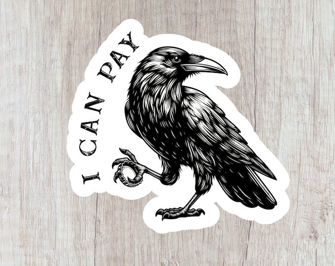 Badb Crow Vinyl Sticker