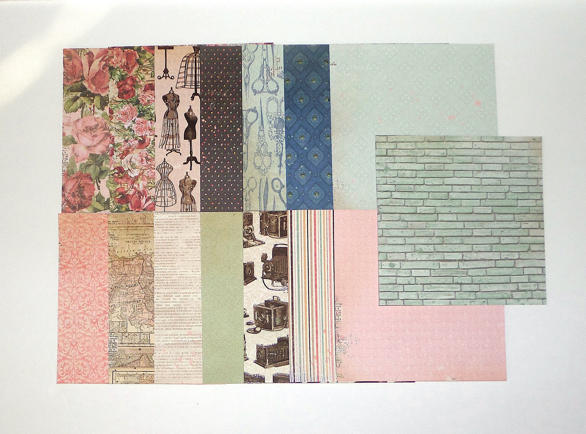 15 Sheets of Single Sided CARDSTOCK Includes UV Gloss Floral Etsy Ireland