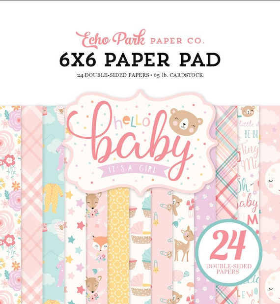Spring Dots /& Stripes Collection Scrapbooking 6x6 Paper Pad 24 Sheet Echo Park