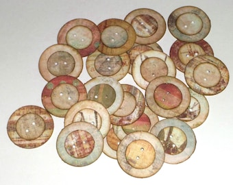 ヴィンテージ風フェイクボタン20個セット