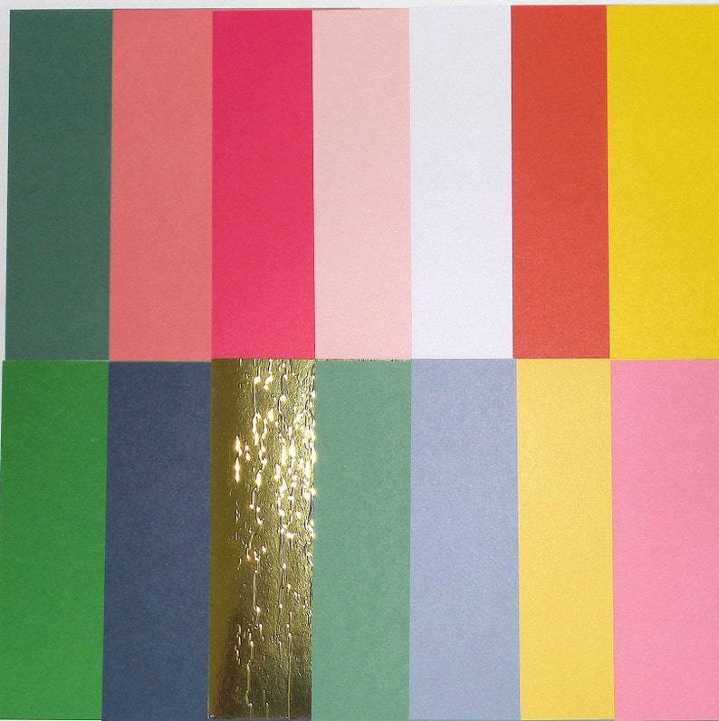 14 Pcs of 6X6 CARDSTOCK Scrapbooking Journaling Ephemera Etsy