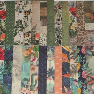 24 vellen lichtgewicht karton, scrapbooking, journaling, kaartlabels maken, zomer, strand, vintage geïnspireerd, uil, eekhoorn