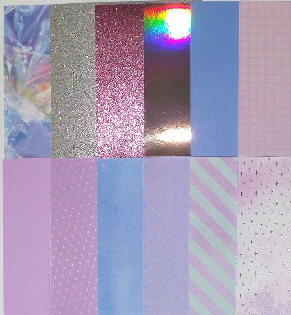 12 Pcs 6X6 Cardstock Scrapbooking Journaling Ephemera Etsy