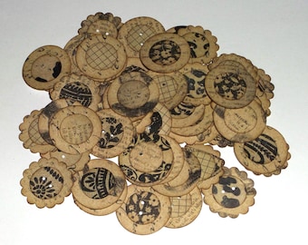 クラフト風フェイクボタン20個セット