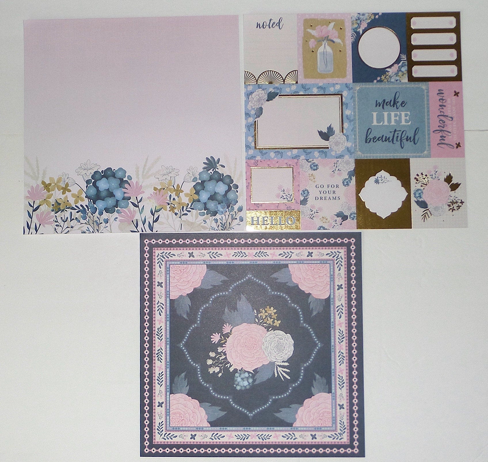 Scrapbook Kit CARDSTOCK Scrapbooking Journaling Etsy UK