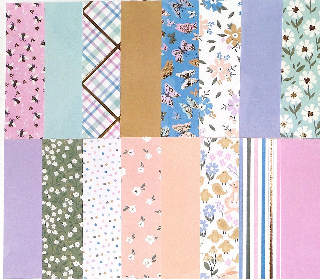 16 Pcs of 6X6 CARDSTOCK Scrapbooking Journaling Ephemera Card Tag