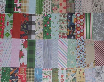 クリスマスをテーマにしたスクラップブックカードストック/紙、ジャンクジャーナル、カードタグ作成、ランダムミックス、お好みのものをお選びください