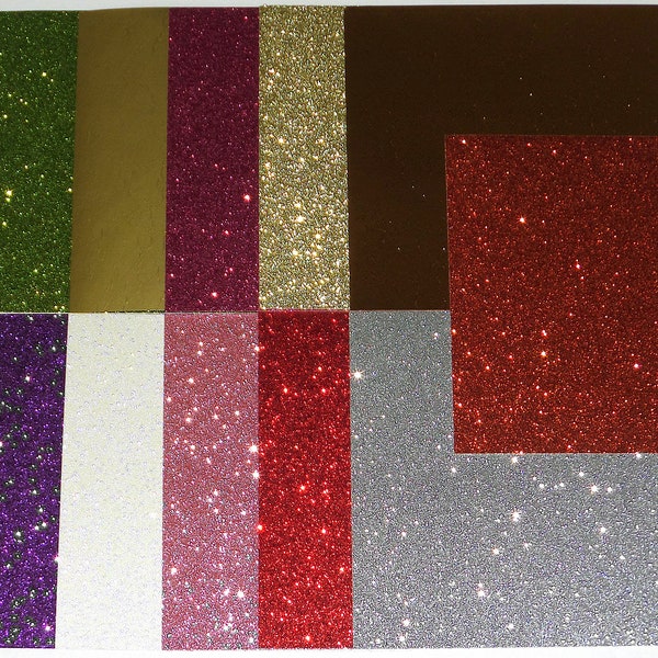 Orange Glitter Cardstock Etsy
