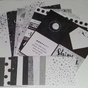 Enkelzijdige KAARTEN Kit | Plakboeken | Journalen | Tijdelijke verschijnselen | Kaarttags maken, dierenriem, sterren, maanconstellaties, melkwegstelsel, astrologie