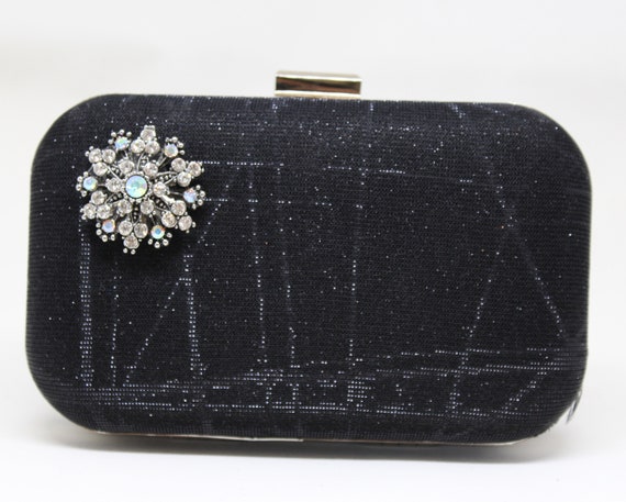 black prom clutch