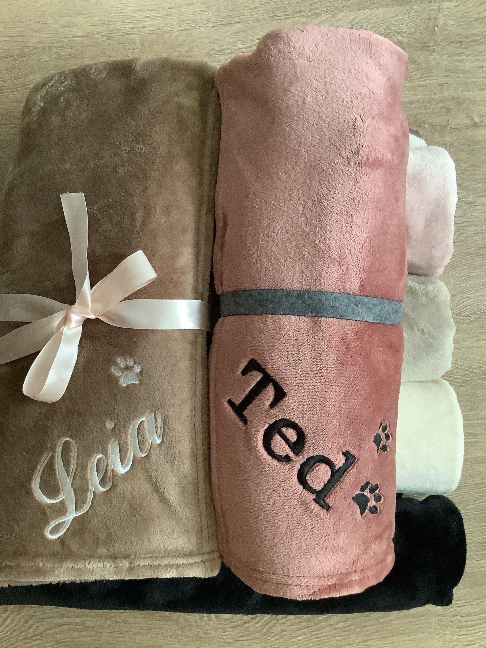 Personalized Pet Blanket custom dog Name blanket Embroidered Etsy