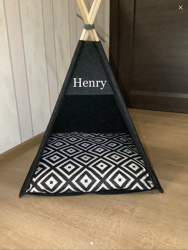 Dog Bed Large Dogs Tent Personalized Teepee Pet Husky Dogs Etsy