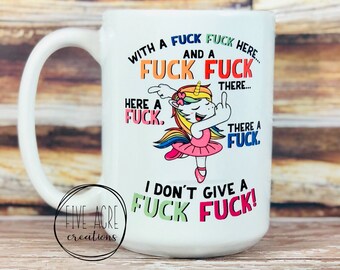 FU#K OFF I'M A UNICORN mug coffee tea Funny Rude Kitchen accessories Novelty Mug 