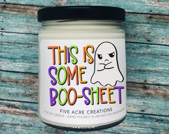 Halloween Candle | Ghost Candle | This is some boo sheet  | Halloween Gift | Fall Candle | Scented Soy Candle | Halloween Decor | Spooky