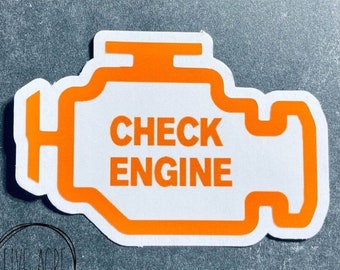 Check Engine Stickers - Etsy