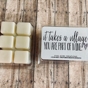 It takes a village you are part of mine Soy candle thank you gift inspirational present for grandparents, daycare workers, mentors image 7