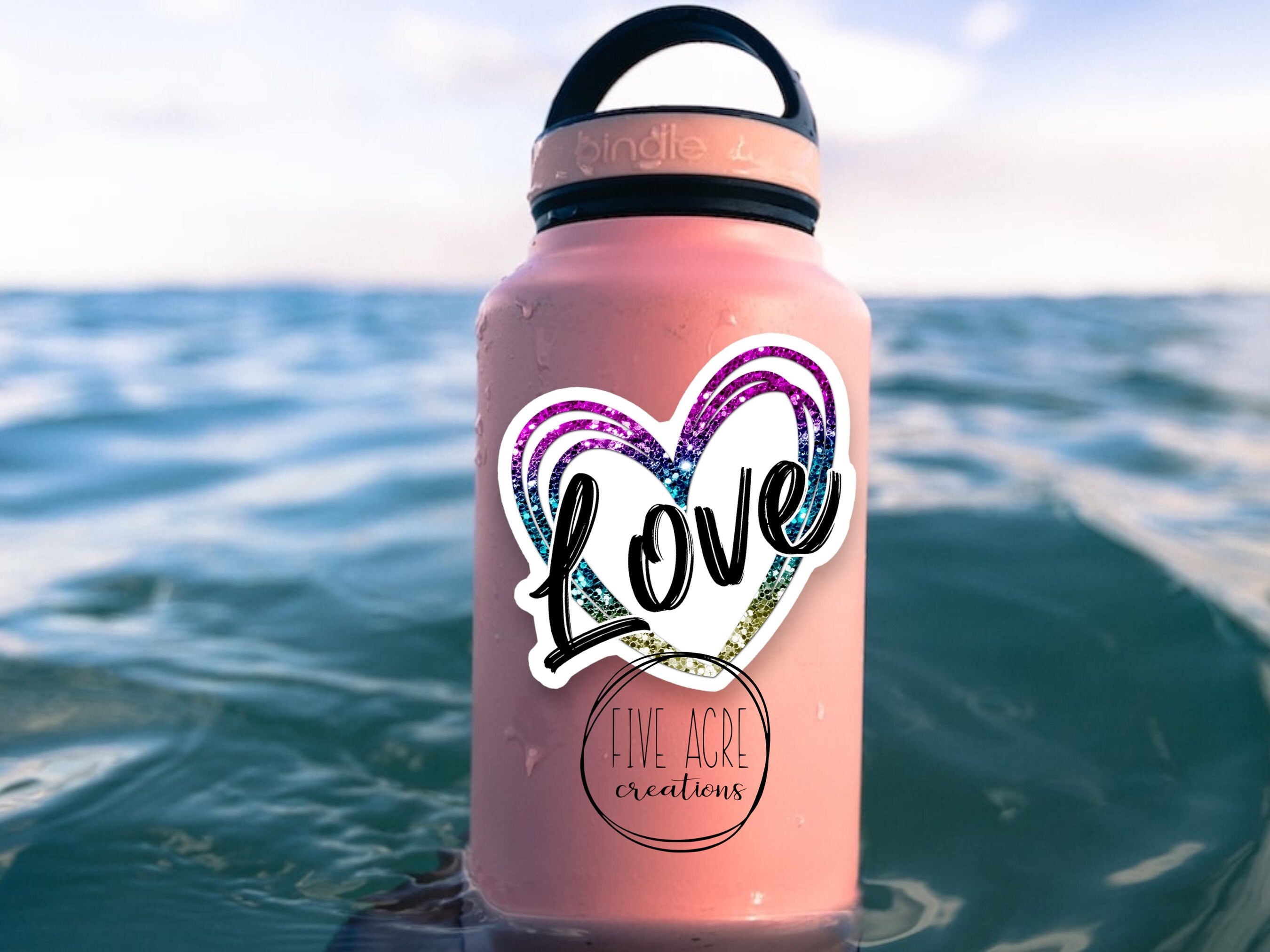 Heart Love Sticker | Cute Car Decal | Laptop Sticker | Self Love ...
