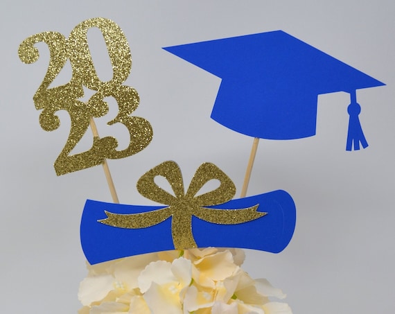 2023 Graduation decorations, Graduation Centerpiece Sticks, class of 2023, Graduation party Decoration, 2023 picks, Graduation Decor 2023