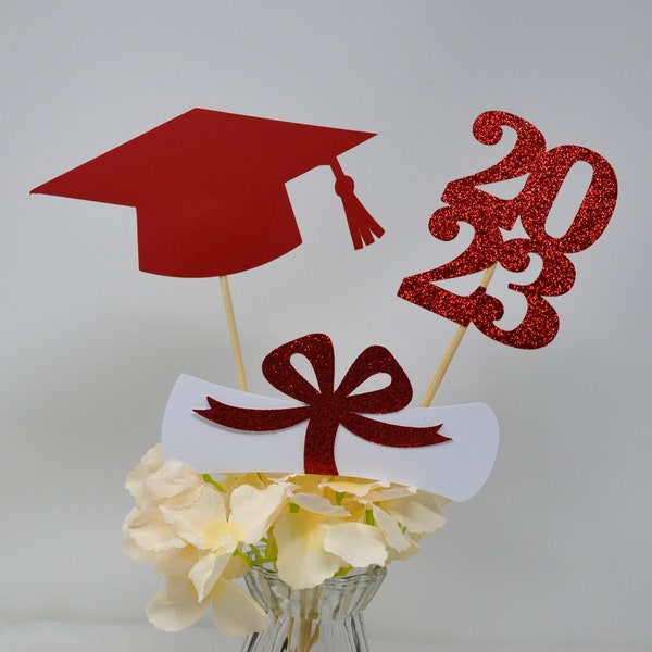 2024 Graduation decorations, Graduation Centerpiece Sticks, class of 2024, Graduation party Decoration, 2024 picks, Graduation Decor 2024