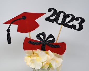 2026 Graduation decorations, Graduation Centerpiece Sticks, class of 2026, Graduation party Decoration, 2026 picks, Graduation 2026