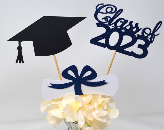 2023 Graduation decorations, Graduation Centerpiece Sticks, class of 2023, Graduation party Decoration, 2023 picks, Graduation Decor 2023