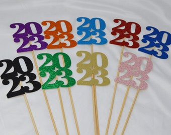 2024 Graduation decorations, Graduation Centerpiece Sticks, class of 2024, Graduation party Decoration, 2024 picks, Graduation Decor 2024